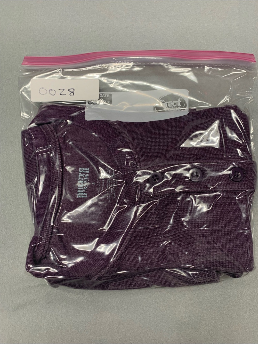 Duluth Trading Co Purple Henley Long-Sleeve Shirt - Picture 7 of 7